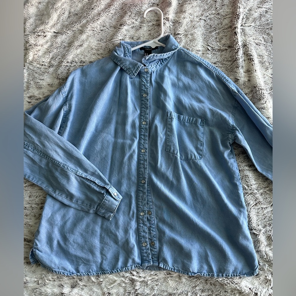 Forever 21 Button-up Jean Jacket
